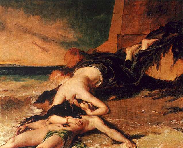 Hero and Leander :: William Etty  - mythology and poetry ôîòî