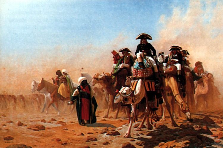 Napolean and his General Staff in Egypt :: Jean-Leon Gerome  - History painting ôîòî