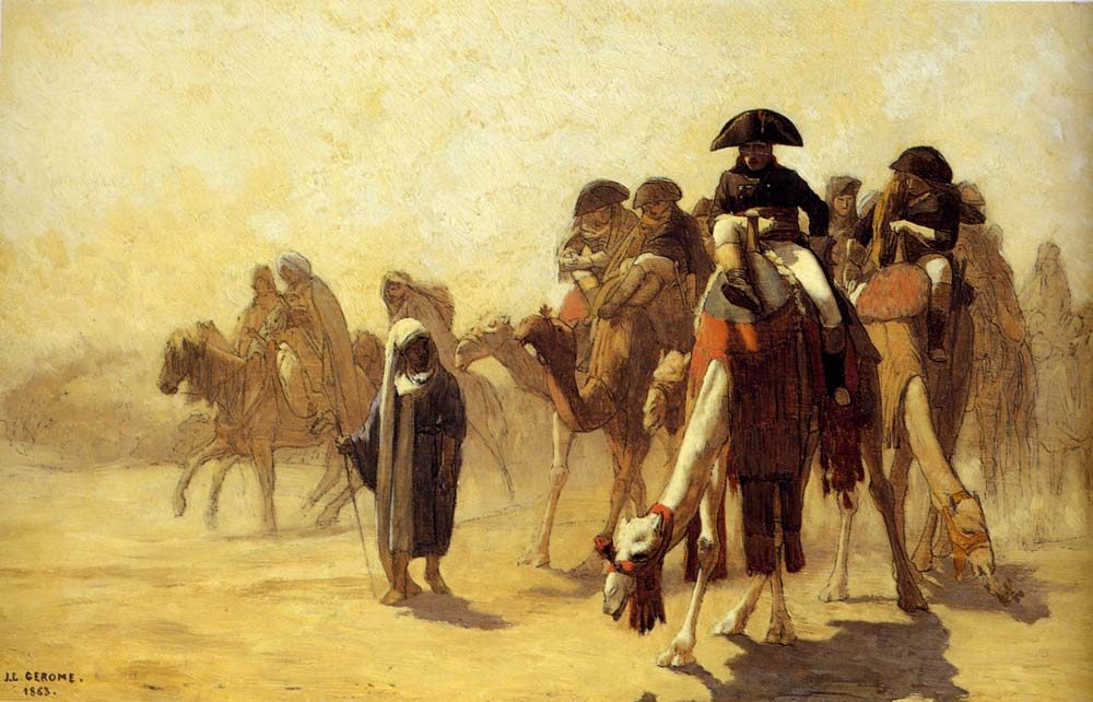 General Bonaparte With His Military Staff In Egypt  :: Jean-Leon Gerome - History painting ôîòî
