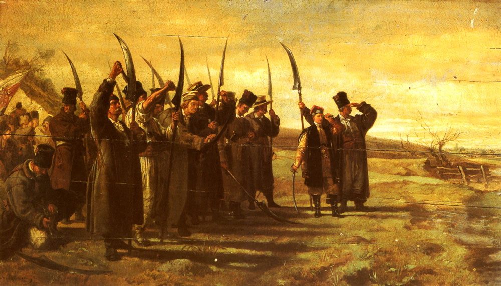 Polish Insurrectionists of the 1863 Rebellion :: Stanislaus von Chlebowski - History painting ôîòî