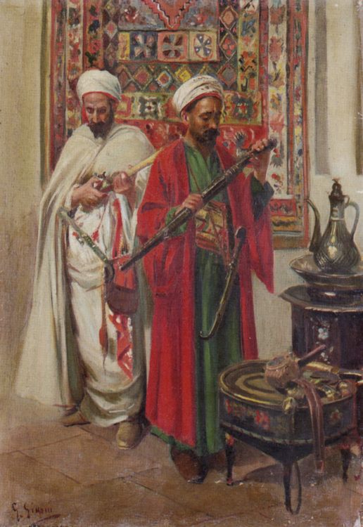 The Arms Dealer :: Gustavo Simoni  - scenes of Oriental life (Orientalism) in art and painting ôîòî