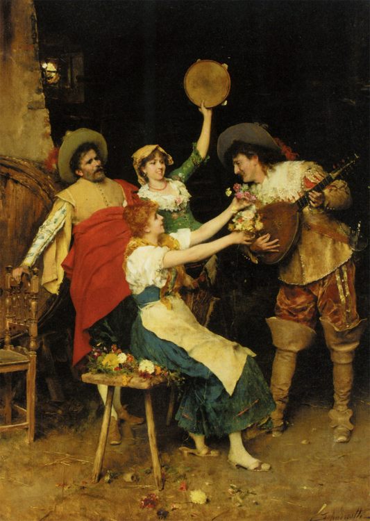 Flowers for Music :: Federico Andreotti - Romantic scenes in art and painting ôîòî