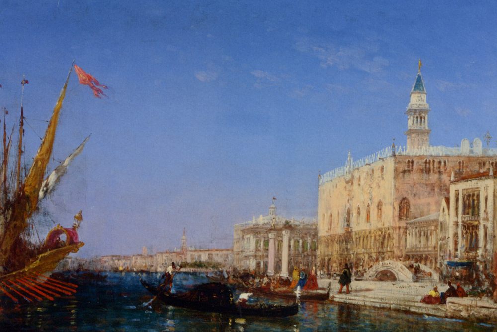 Crinkle in front of the Quay Of Esclavons :: Felix Ziem - Venice ôîòî