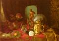 Still Lifes -  A Still Life with Fruit, Objets d'Art and a White Rose on a Table :: Blaise Alexandre Desgoffe