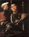 men's portraits 16th century - Warrior with Equerry :: Cavazzola 