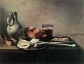 Still Lifes - Tobacco Pipes and a Brazier :: Pieter Claesz