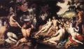 nu art in mythology painting - The Wedding of Peleus and Thetis ::  Cornelis Cornelisz Van Haarlem