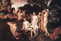 nu art in mythology painting - The Bath of Diana :: Fransois Clouet