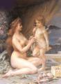 nu art in mythology painting - Aphrodite and Eros :: Henri Camille Danger