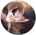 nu art in mythology painting - Waterbaby :: Herbert James Draper