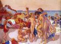 nu art in mythology painting - Bacchus And Adriadne :: Maurice Denis