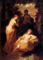 nu art in mythology painting - Nymphs In The Forest Fontainbleau :: Narcisse-Virgile Dhaz de la Peka