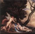 nu art in mythology painting - Cupid and Psyche :: Sir Antony van Dyck
