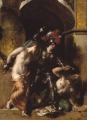 nu art in mythology painting - Britomart Redeems Fair Amoret :: William Etty
