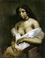 Nu in art and painting -  Aspasia :: Eug&#1080;ne Delacroix
