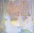 Nu in art and painting - In A Spring Landscape (Sacred Grove) :: Maurice Denis Figures