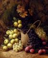 Still-lives with fruit - Still Life with Apples, Grapes and Plums :: George Clare 