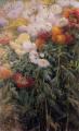 flowers in painting - Clump of Chrysanthemums :: Gustave Caillebotte