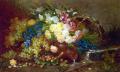 flowers in painting - Still Life with Grapes and Roses :: Max Carlier