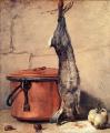 Still Lifes - Rabbit, Copper Cauldron and Quince :: Jean-Baptiste-Simeon Chardin