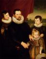 Family Portrait - Portrait Of A Nobleman And Three Children :: Cornelis De Vos 