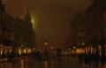 Night landscapes - Briggate Leeds :: John Atkinson Grimshaw 
