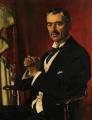 men's portraits 20th century - Portrait of Neville Chamberlain :: Sir William Newenham Montague Orpen