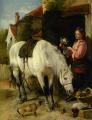 Horses in art - Thr Gardeners Daughter :: Richard Ansdell