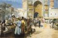 Oriental architecture - An Open-Air Restaurant, Lahore :: Edwin Lord Weeks