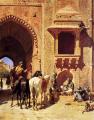 Oriental architecture - Gate Of The Fortress At Agra, India :: Edwin Lord Weeks