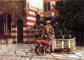 Oriental architecture - Girl in a Moorish Courtyard :: Edwin Lord Weeks