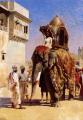 scenes of Oriental life (Orientalism) in art and painting - Mogul's Elephant :: Edwin Lord Weeks