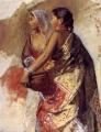 7 female portraits ( the end of 19 centuries ) in art and painting - Sketch - Two Nautch Girls :: Edwin Lord Weeks