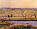 Summer landscapes and gardens - The Gennevilliers Plain, Seen from the Slopes of Argenteuil :: Gustave Caillebotte
