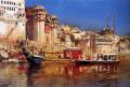 Oriental architecture - The Barge Of The Maharaja Of Benares :: Edwin Lord Weeks