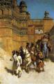 Oriental architecture - The Maharahaj of Gwalior Before His Palace :: Edwin Lord Weeks
