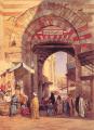 Street and market genre scenes - The Moorish Bazaar :: Edwin Lord Weeks