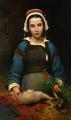 Portraits of young girls in art and painting -  A Friend in Need :: Emile Auguste Hublin
