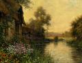 Summer landscapes and gardens - A Summer Evening Beaumont :: Louis Aston Knight