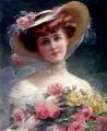 Young beauties portraits in art and painting - The beauty with colours :: Emile Vernon