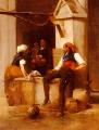 Romantic scenes in art and painting - The Secret Message :: Emile Vernon