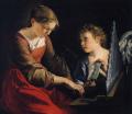 Angels in art and painting - Saint Cecilia with an Angel :: Orazio Gentleschi