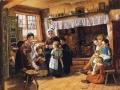 Children's portrait in art and painting - The Village School :: Alfred Rankley