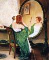 8 female portraits hall - The Green Mirror :: Guy Rose