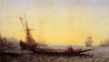 Sea landscapes with ships - Harbour In Constantinople :: Felix Ziem