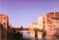 Venice - The Wooden bridgein Venice :: Felix Ziem