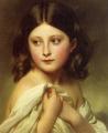 Portraits of young girls in art and painting - A Young Girl called Princess Charlotte :: Franz Xavier Winterhalter