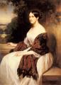 6 woman's portraits hall ( The middle of 19 centuries ) in art and painting - Portrait of Madame Ackerman, the wife of the Chief Finance Minister of King Louis Philippe :: Franz Xavier Winterhalter