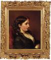 6 woman's portraits hall ( The middle of 19 centuries ) in art and painting - Study of a Girl in Profile :: Franz Xavier Winterhalter