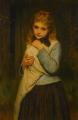 Portraits of young girls in art and painting - Foster Mother :: Charles Sillem Lidderdale